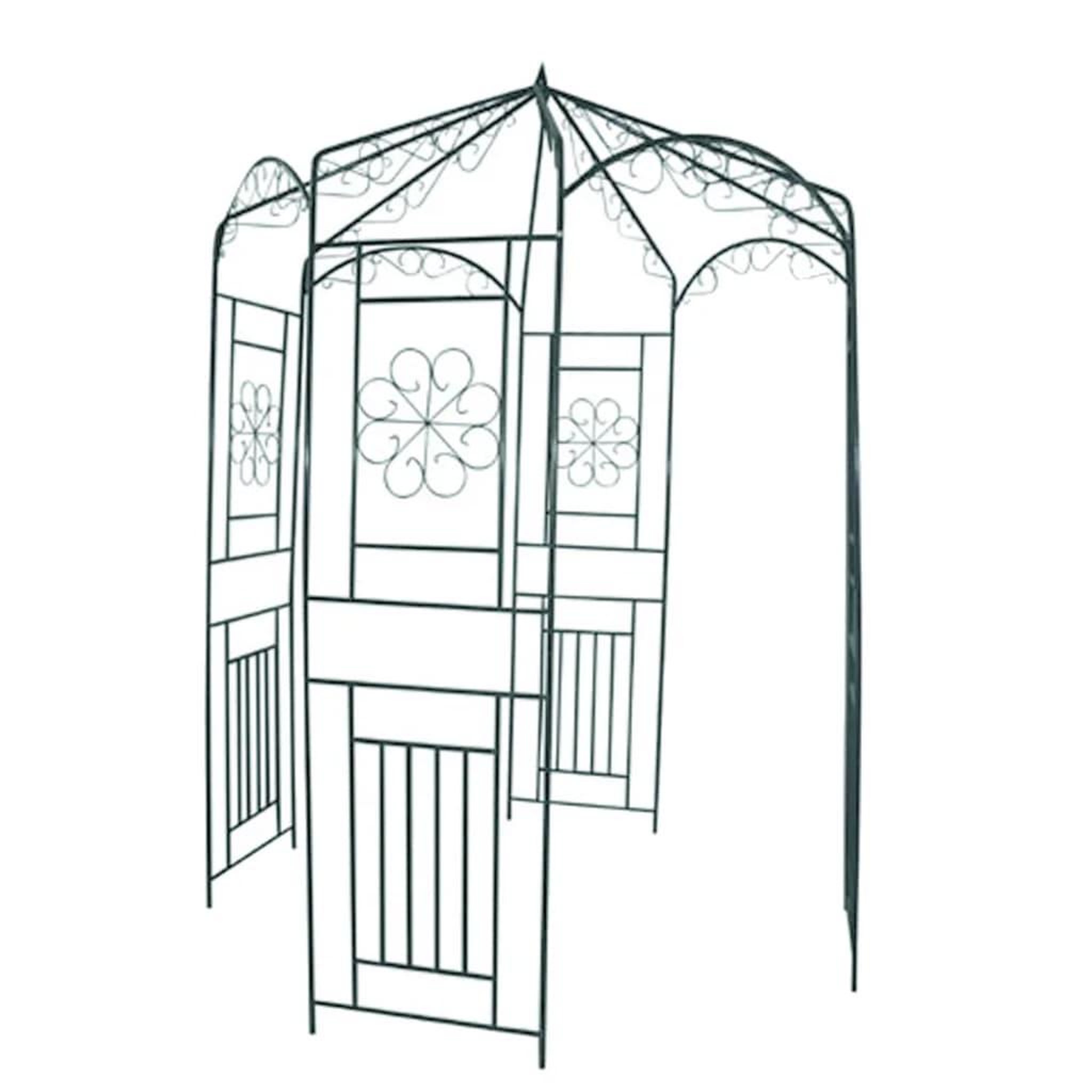 VIDAXL Voute de jardin 250 cm vert fonce