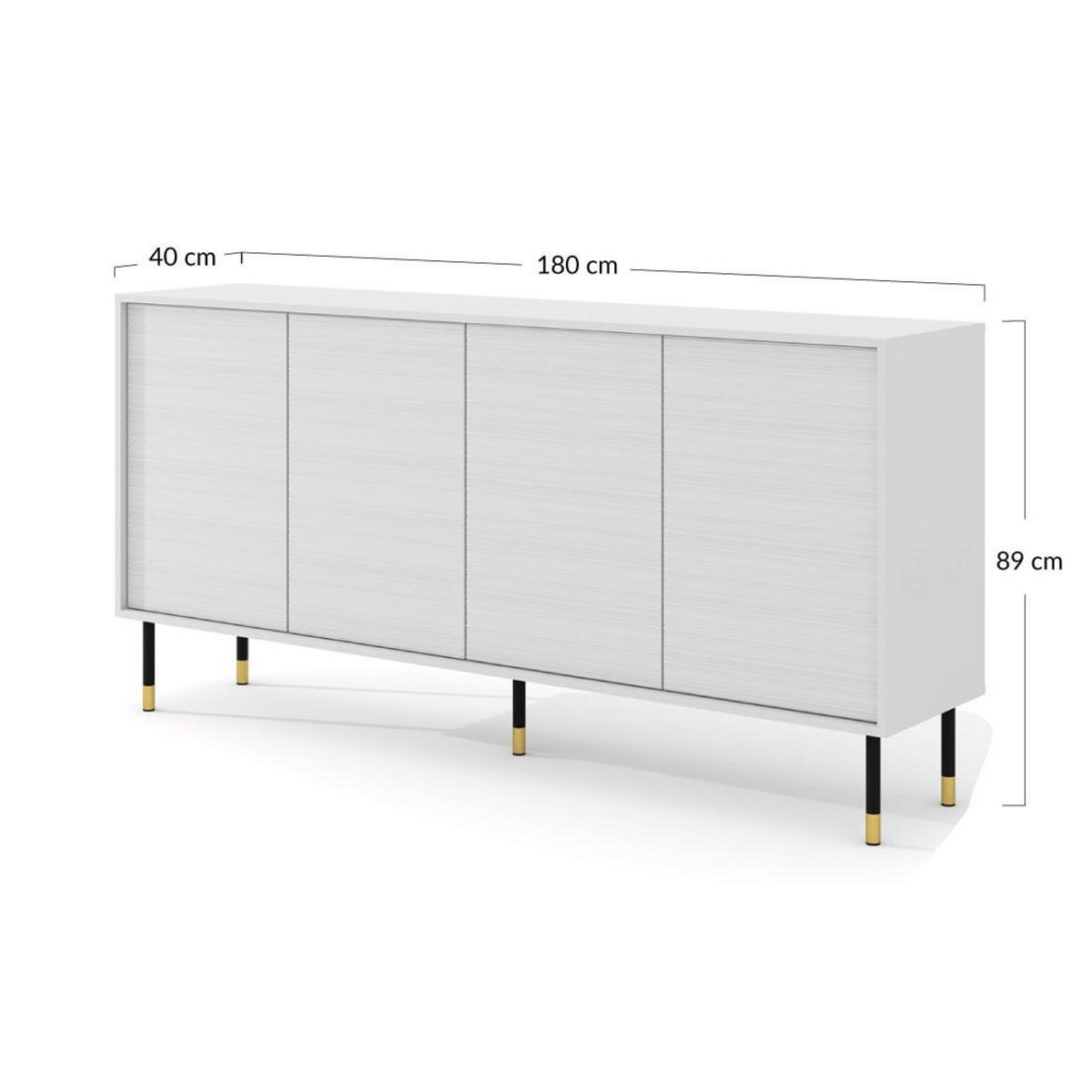 BEST MOBILIER Novara - buffet bas - 180 cm