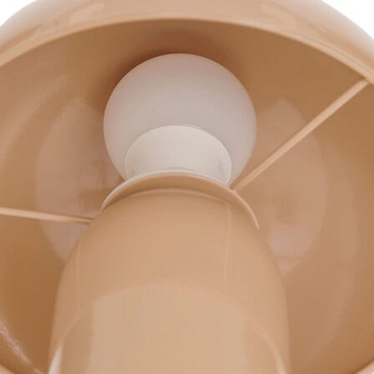 ATMOSPHERA Lampe champignon en métal LITO - D. 20 cm - Beige