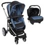 TROTTINE Poussette combinée 3 en 1 TS horizon bleu jean