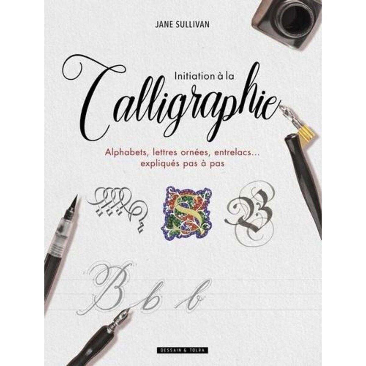 INITIATION A LA CALLIGRAPHIE. ALPHABETS, LETTRES ORNEES, ENTRELACS... EXPLIQUES PAS A PAS, Sullivan Jane