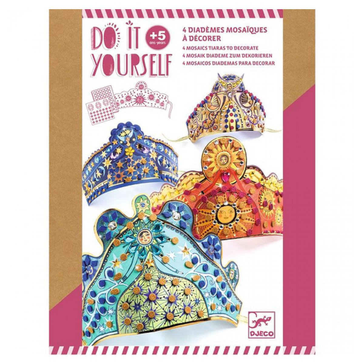 Djeco 4 Diademes DIY - Enchantresses Tiaras