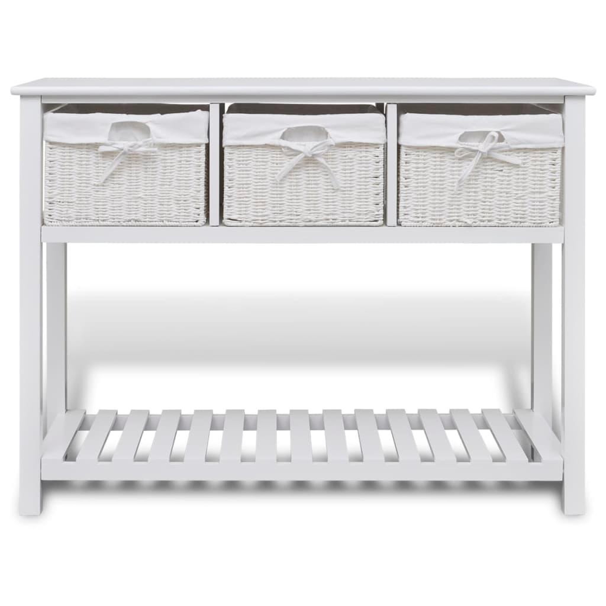 Voir la diapositive 2 : VIDAXL Buffet de rangement Blanc