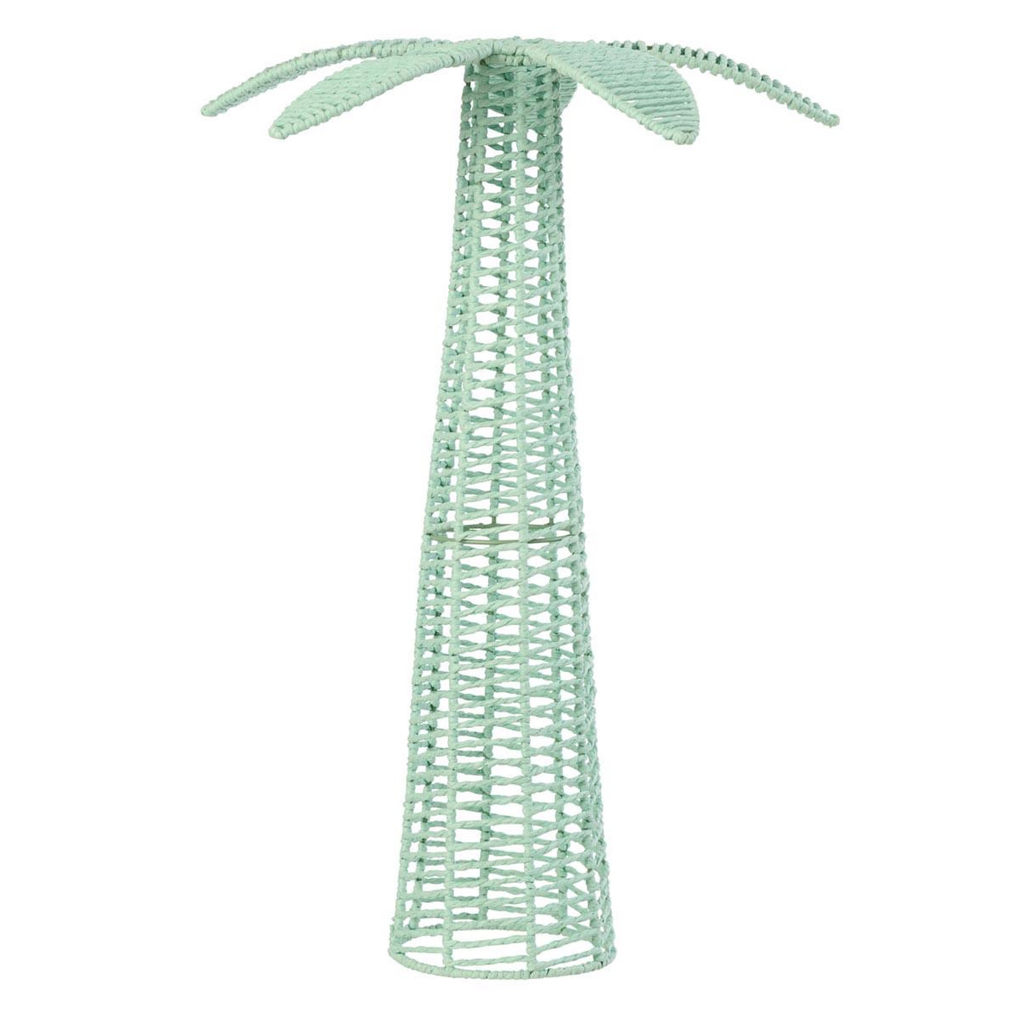 J-LINE Palmier déco en papier  coco  62cm bleu azur