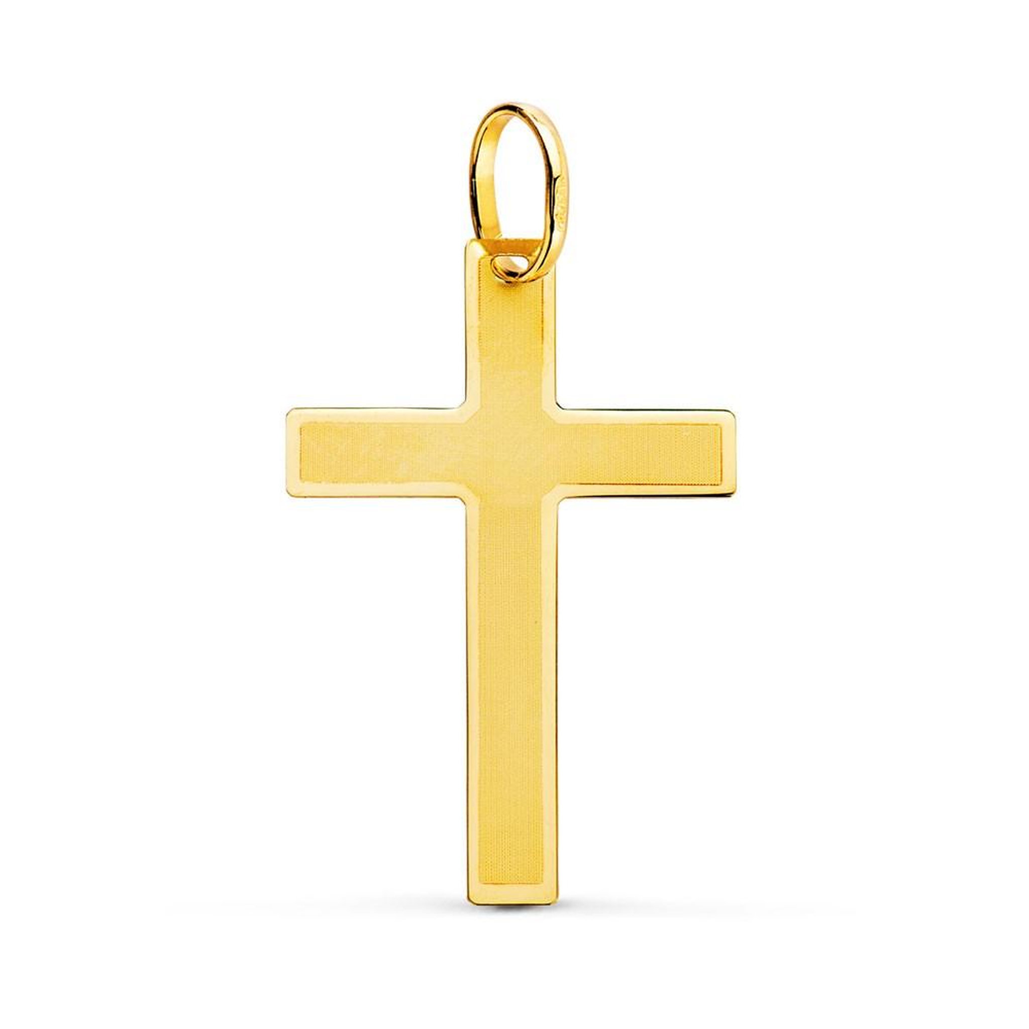L'ATELIER D'AZUR Pendentif  - Médaille Croix Or 18 Carats 750 Jaune - Chaines Offertes