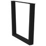Voir la diapositive 4 : VIDAXL Pieds de table a manger forme de V 3 pcs noir 80x(72-73,3) cm