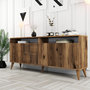 Voir la diapositive 3 : Habitat et Jardin Buffet en bois  Milan  - 180 x 35 x 78 cm - Noyer