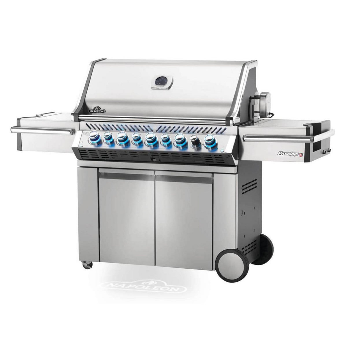NAPOLEON Barbecue à gaz Prestige Pro 665 SIB inox 5 brûleurs + Sizzle Zone + brûleur arrière + fumoir - Napoleon