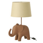 Paris Prix Lampe à Poser en Résine  Éléphant  48cm Marron
