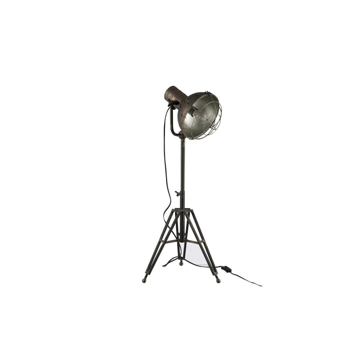 Paris Prix Lampe à Poser Industrielle  Néo  93cm Gris