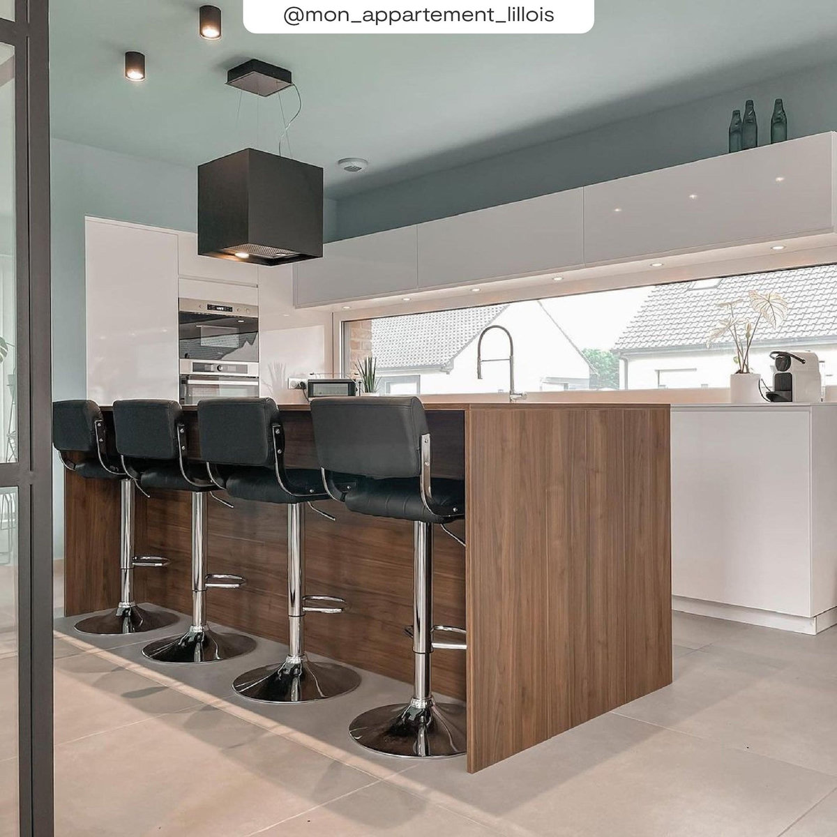 Rendez vous déco Lot de 2 chaises de bar réglables 61/83 cm en cuir synthétique marron - Houston