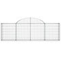 Voir la diapositive 4 : VIDAXL Paniers a gabions arques 30 pcs 200x30x60/80 cm Fer galvanise
