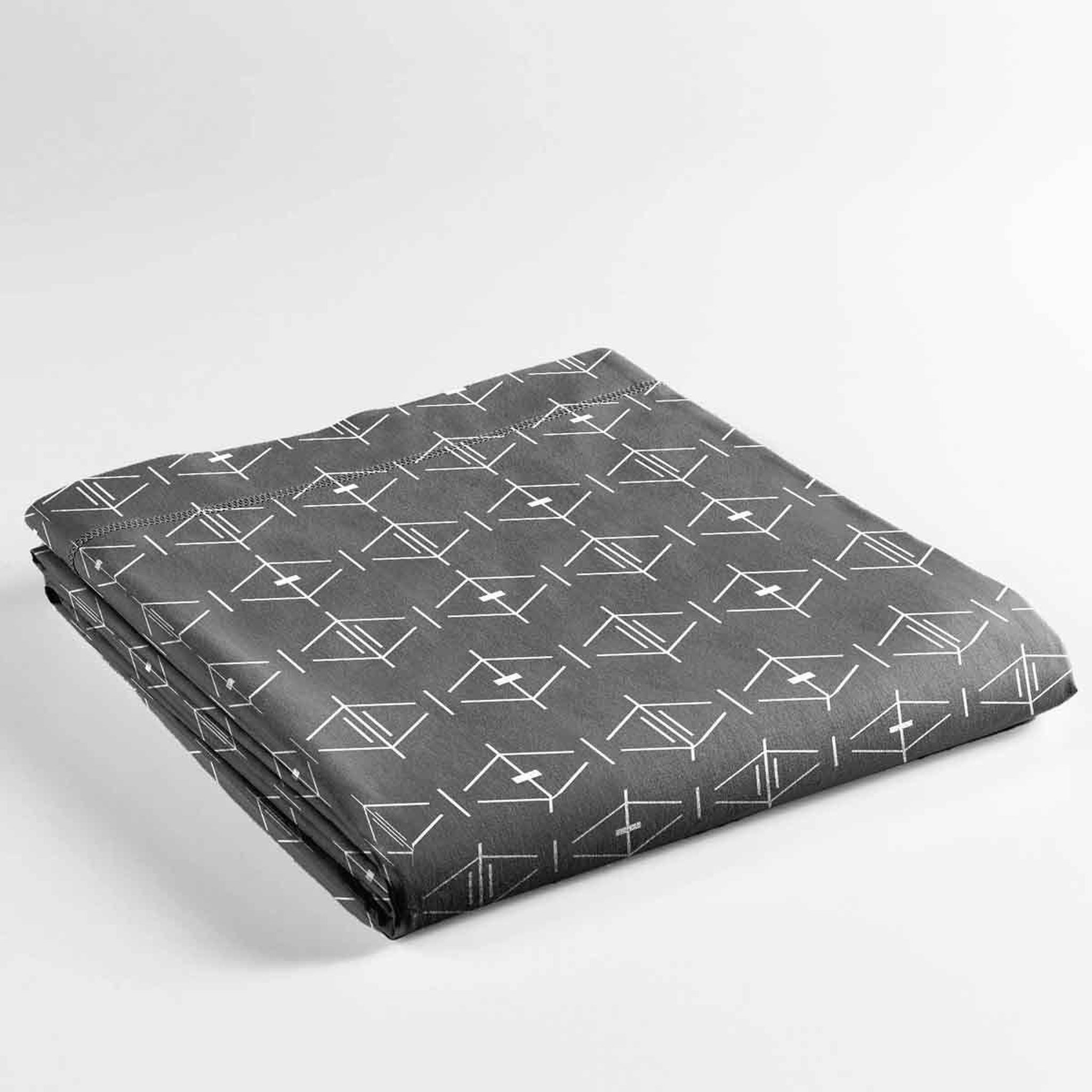 Voir la diapositive 2 : Douceur d'Intérieur Drap plat en coton  aristide  180x290cm anthracite