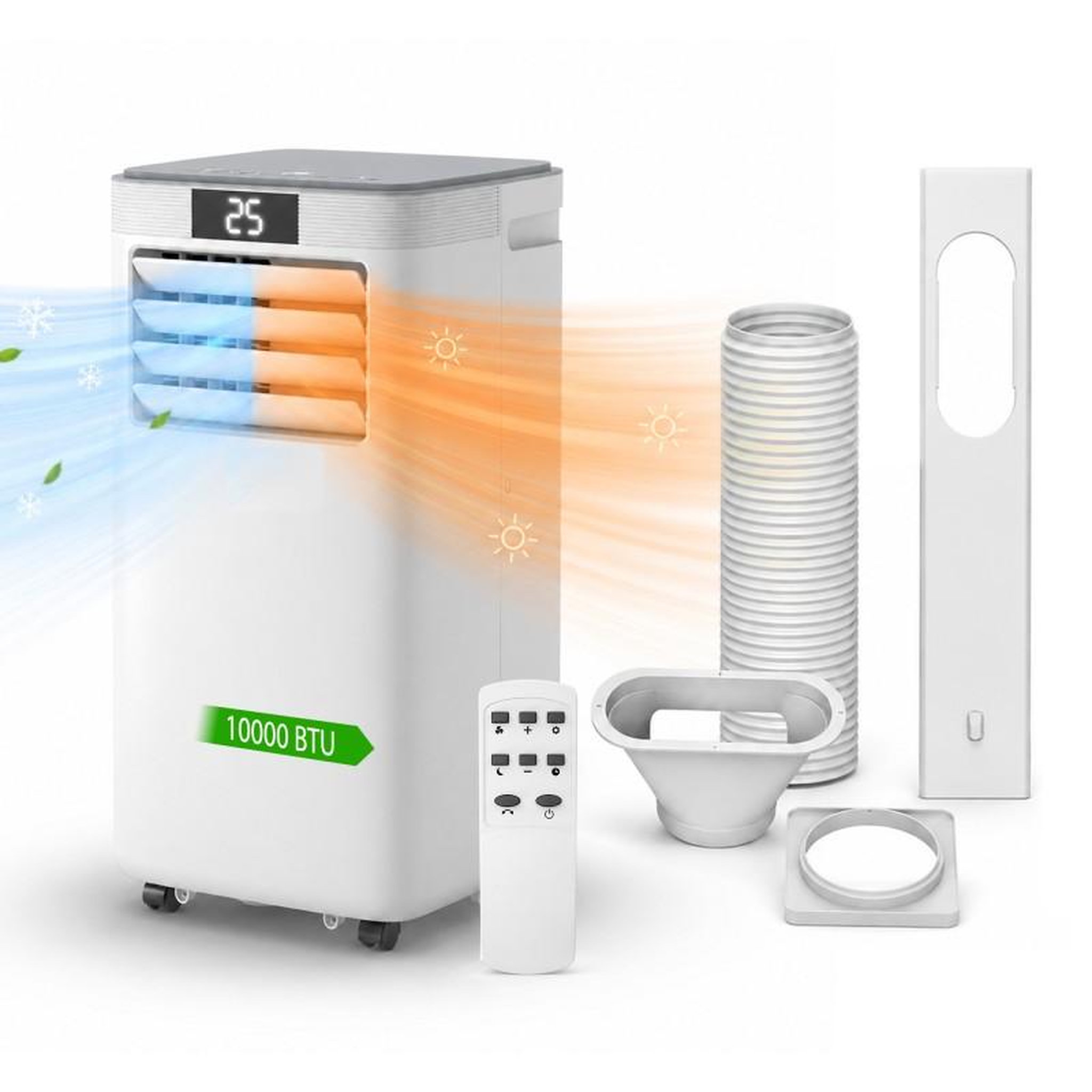 Climatiseur portable réversible - 10000 btu - wifi