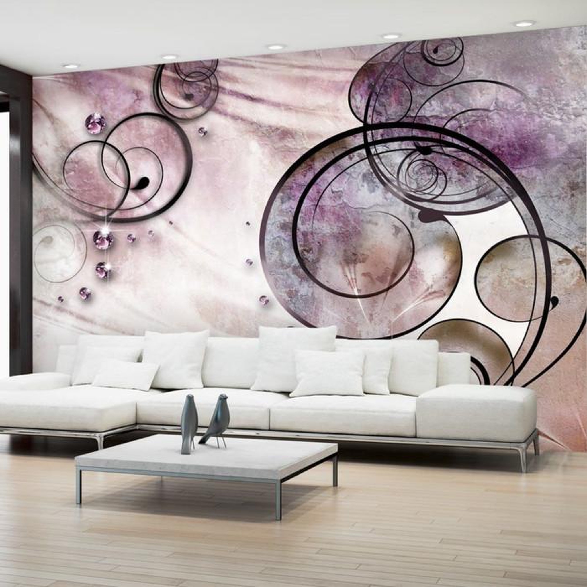 Paris Prix Papier Peint  Pink Rhapsody. Coloris disponibles : Multicolore
