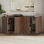 Voir la diapositive 4 : Habitat et Jardin Buffet en bois  Dorma  - 180 x 45 x 80 cm - Noyer Milano