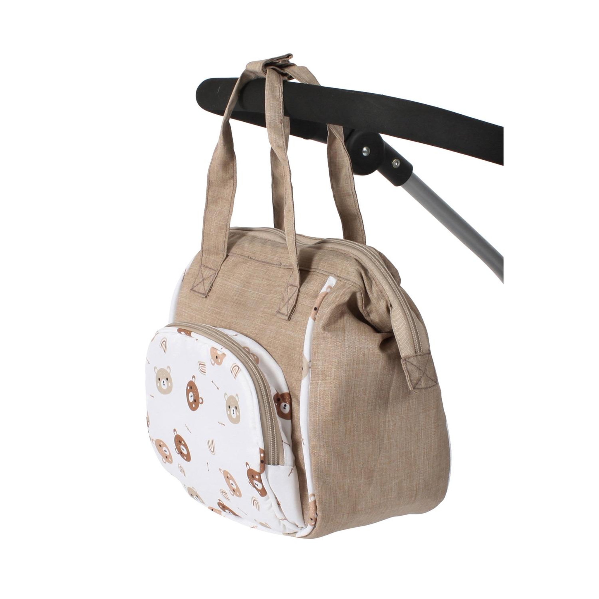 Voir la diapositive 2 : BAYER CHIC 2000 Sac à langer pour poupées Ourson beige