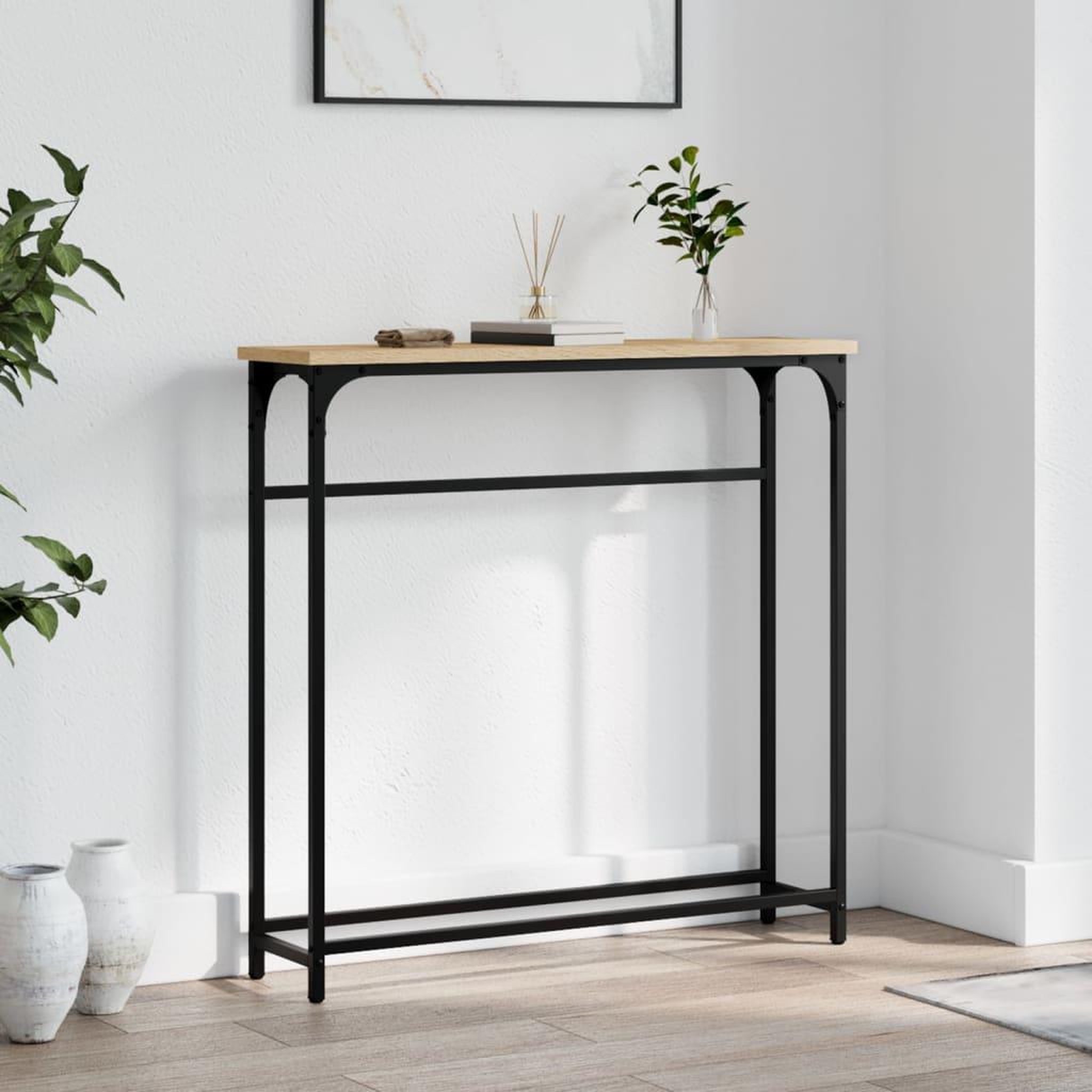 VIDAXL Table console chene sonoma 75x19,5x75 cm bois d'ingenierie