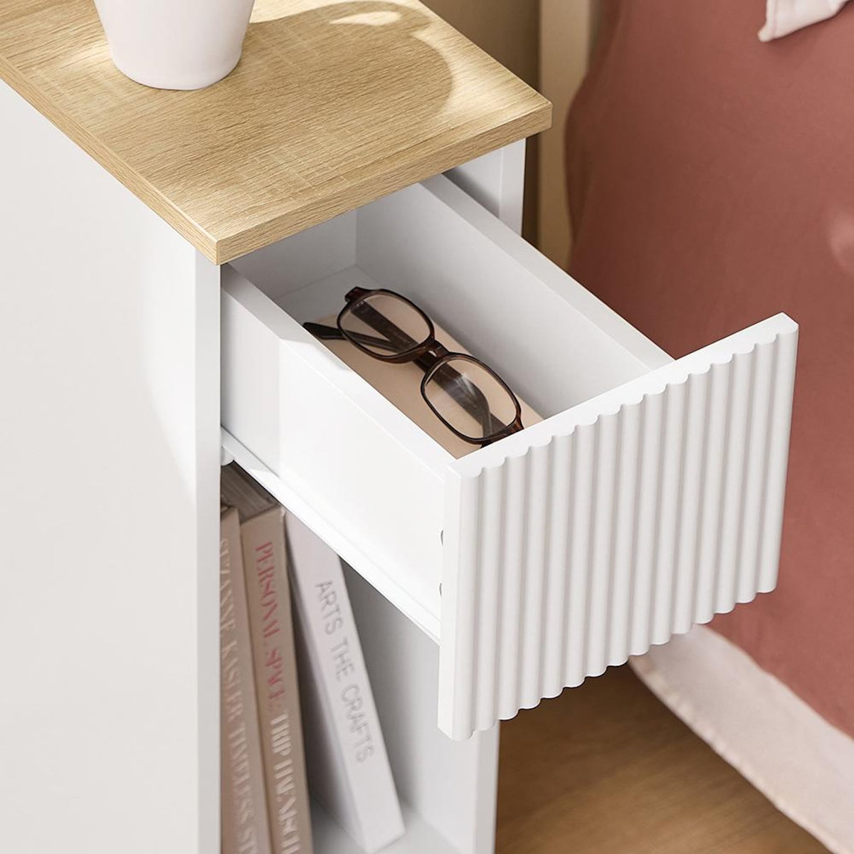 SOBUY SoBuy - Table De Chevet à un tiroir - Nordique - FBT111