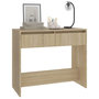 Voir la diapositive 4 : VIDAXL Table console chene sonoma 89x41x76,5 cm bois d'ingenierie