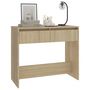 Voir la diapositive 4 : VIDAXL Table console chene sonoma 89x41x76,5 cm bois d'ingenierie