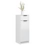 Voir la diapositive 4 : VIDAXL Armoire de salle de bain blanc brillant 32x34x90 cm