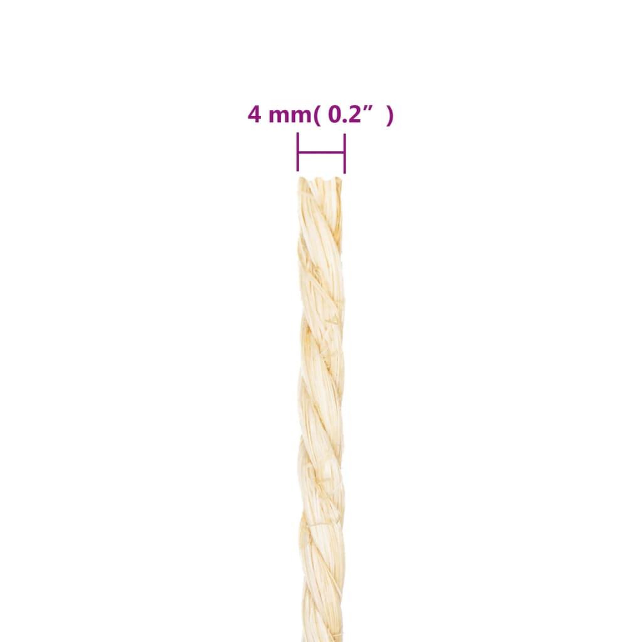 Voir la diapositive 4 : VIDAXL Corde 100 % sisal 4 mm 500 m
