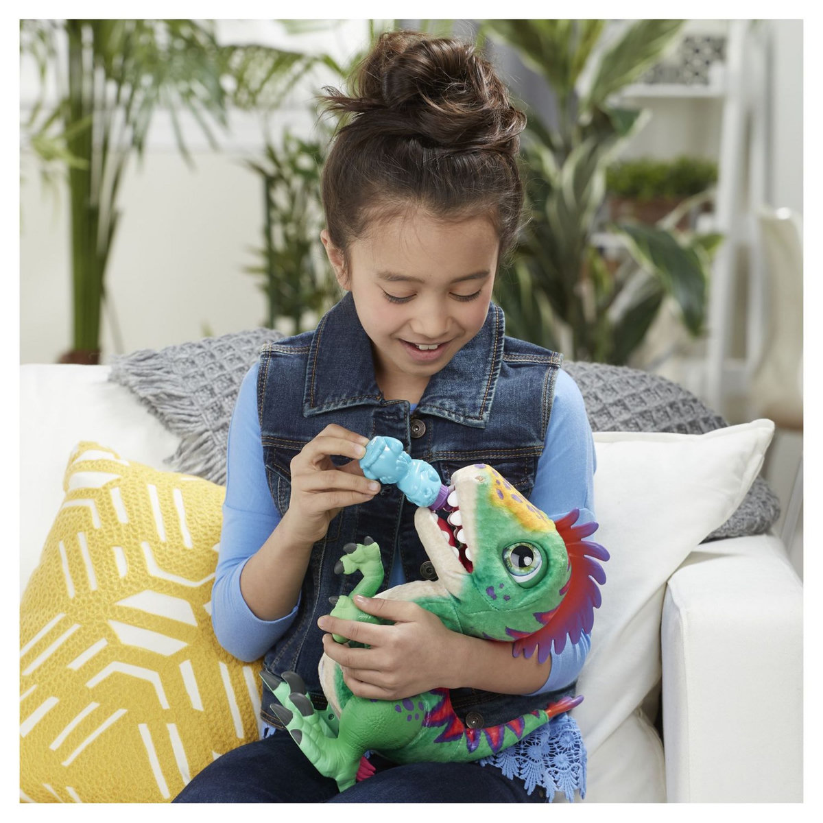 HASBRO Peluche interactive Régalorex Dino FurReal Friends