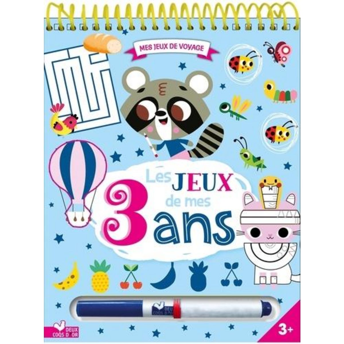 LES JEUX DE MES 3 ANS. AVEC FEUTRE EFFACABLE, Tchatcha Estelle