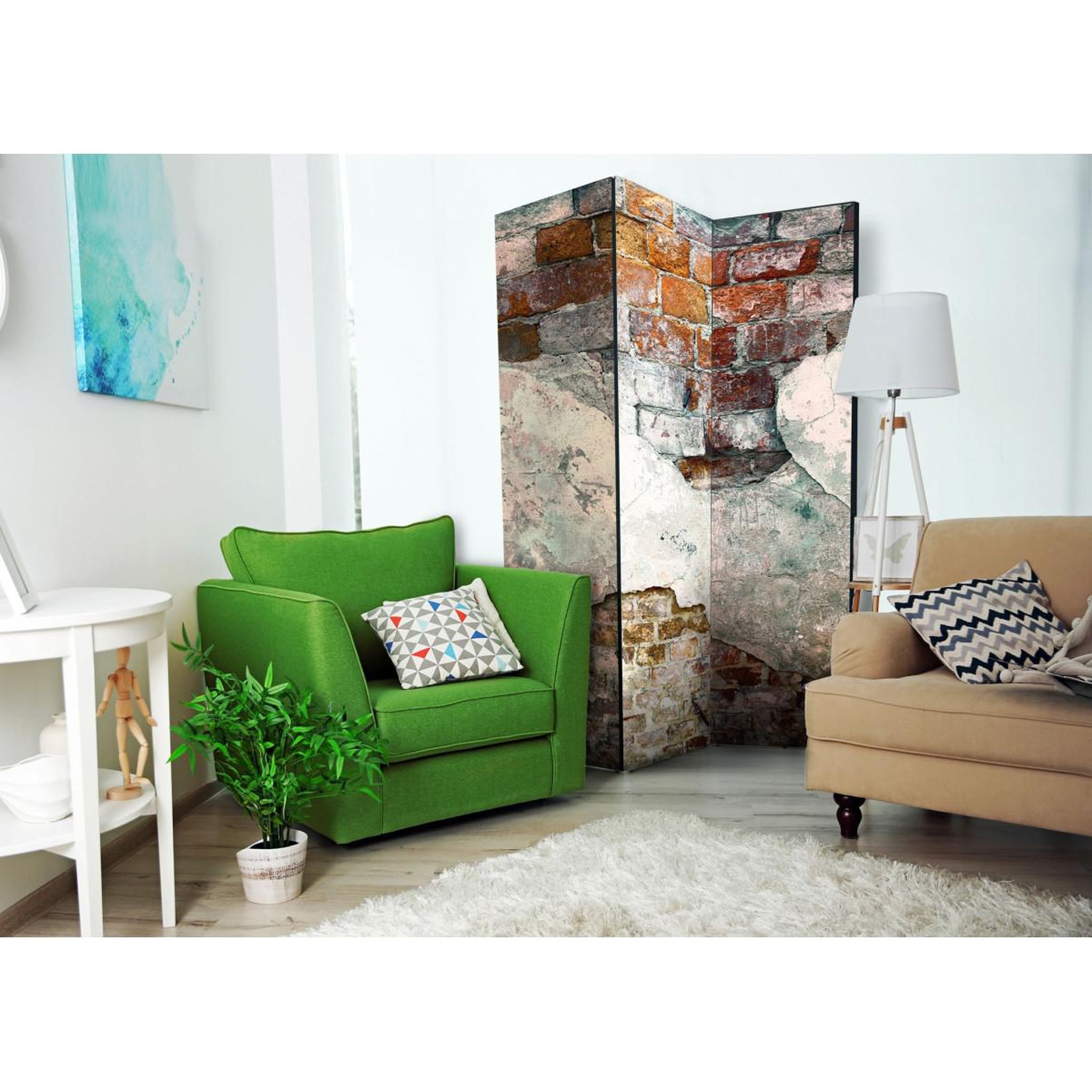 Voir la diapositive 2 : Paris Prix Paravent 3 volets  tender walls  135x172cm