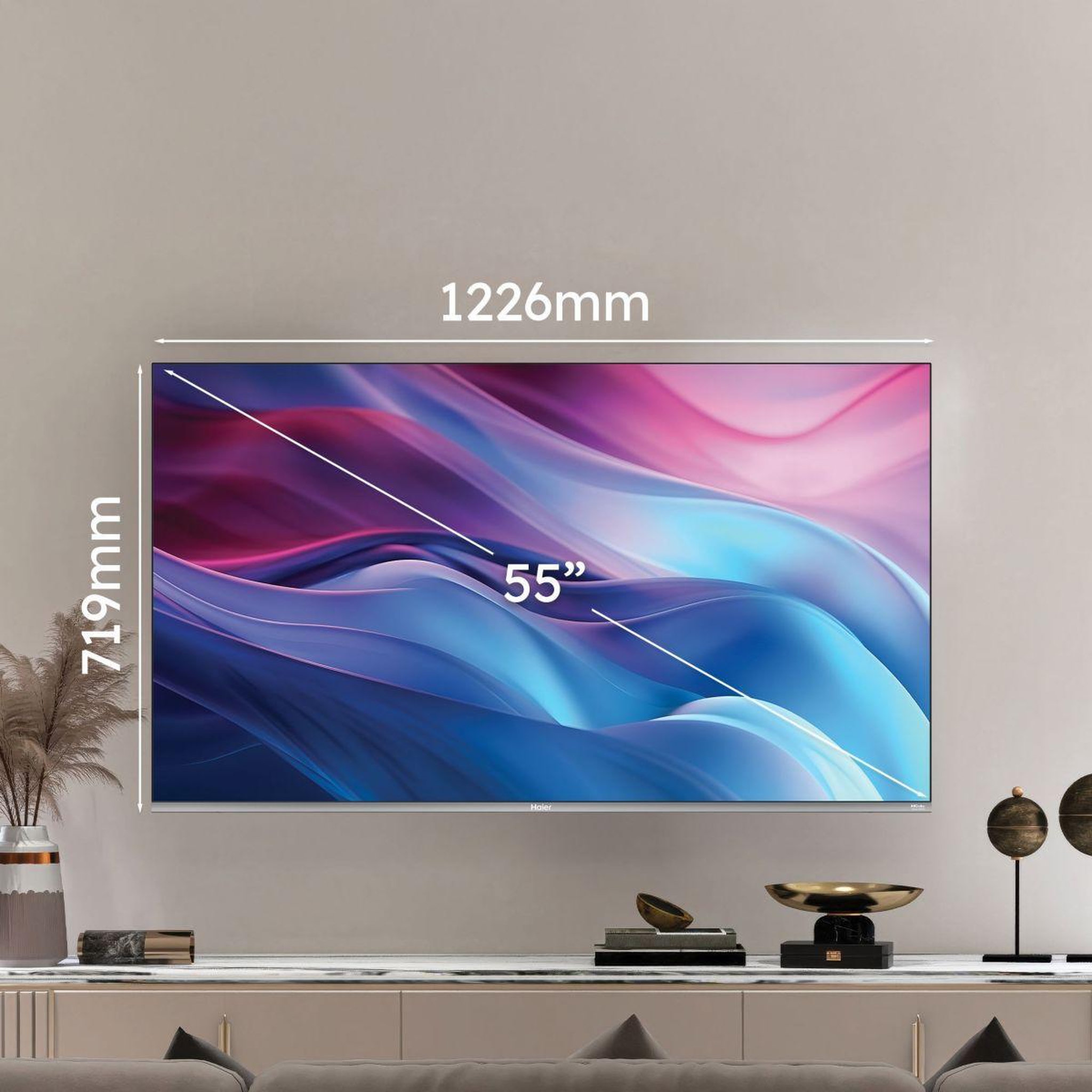 Voir la diapositive 5 : HAIER Tv qled h55q80fux (2026) 55  (140 cm)