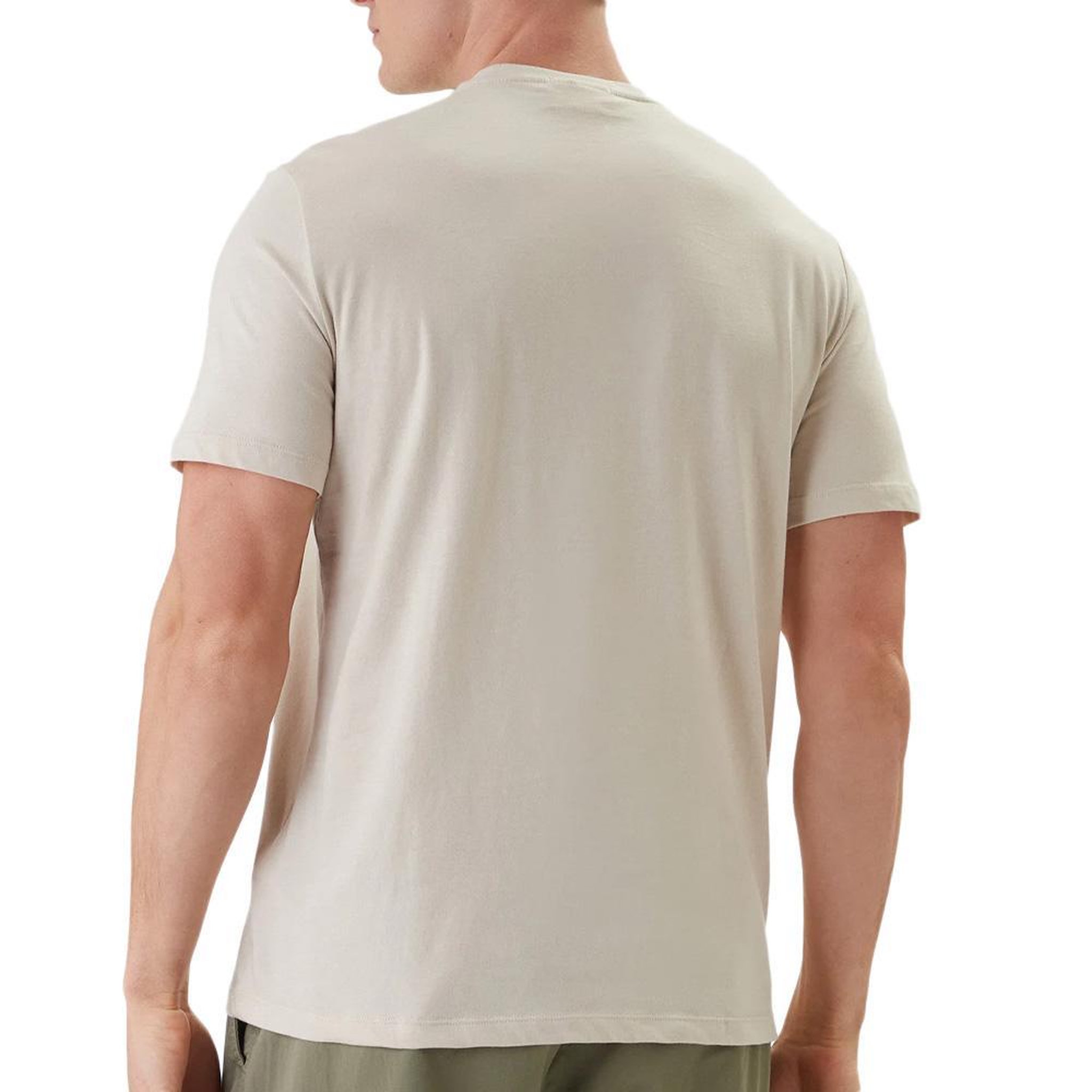 Voir la diapositive 2 : CALVIN KLEIN JEANS T-Shirt Beige Homme Calvin Klein Jeans Badge L4G