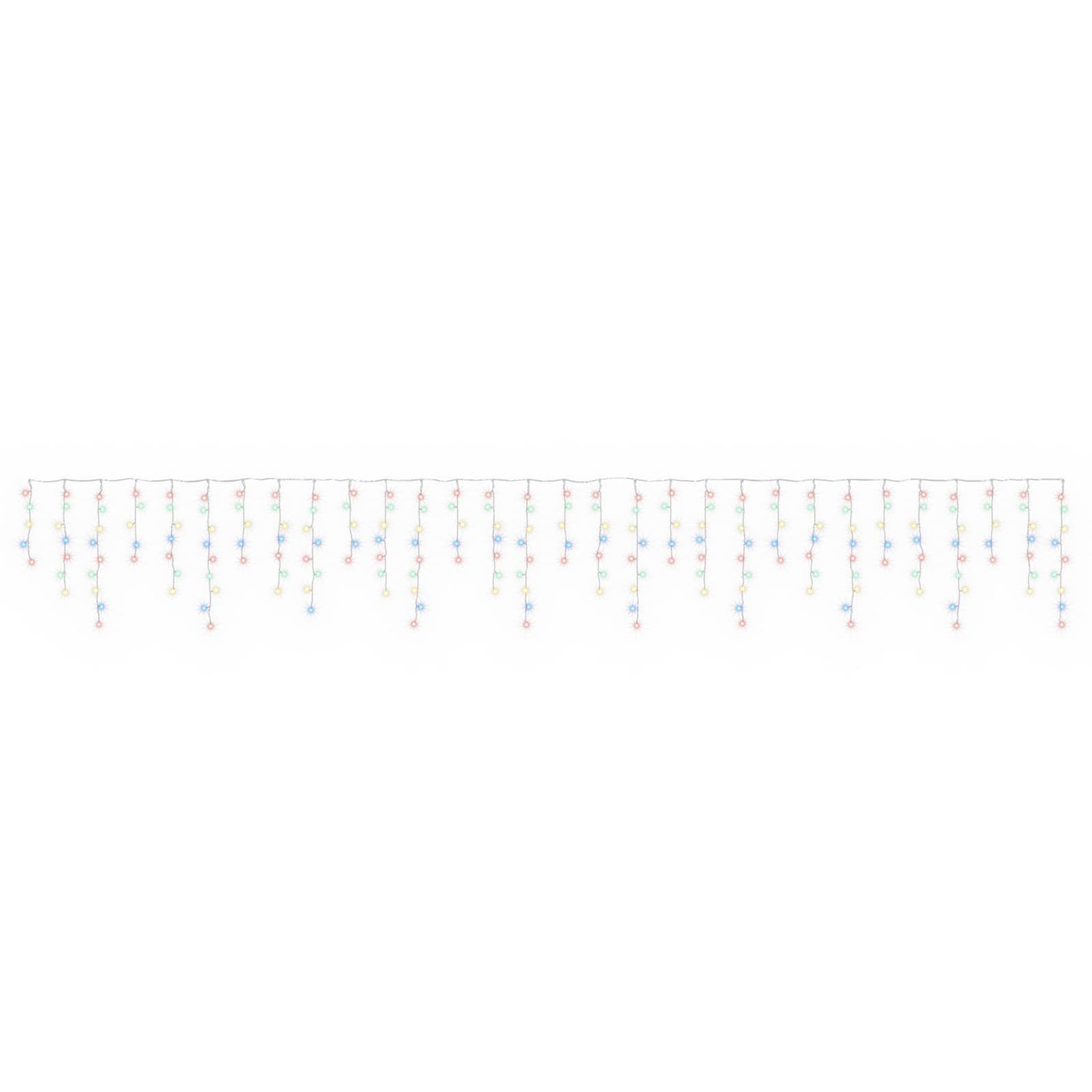 VIDAXL Rideaux lumineux 210 LED Multicolore 500 x 72 cm