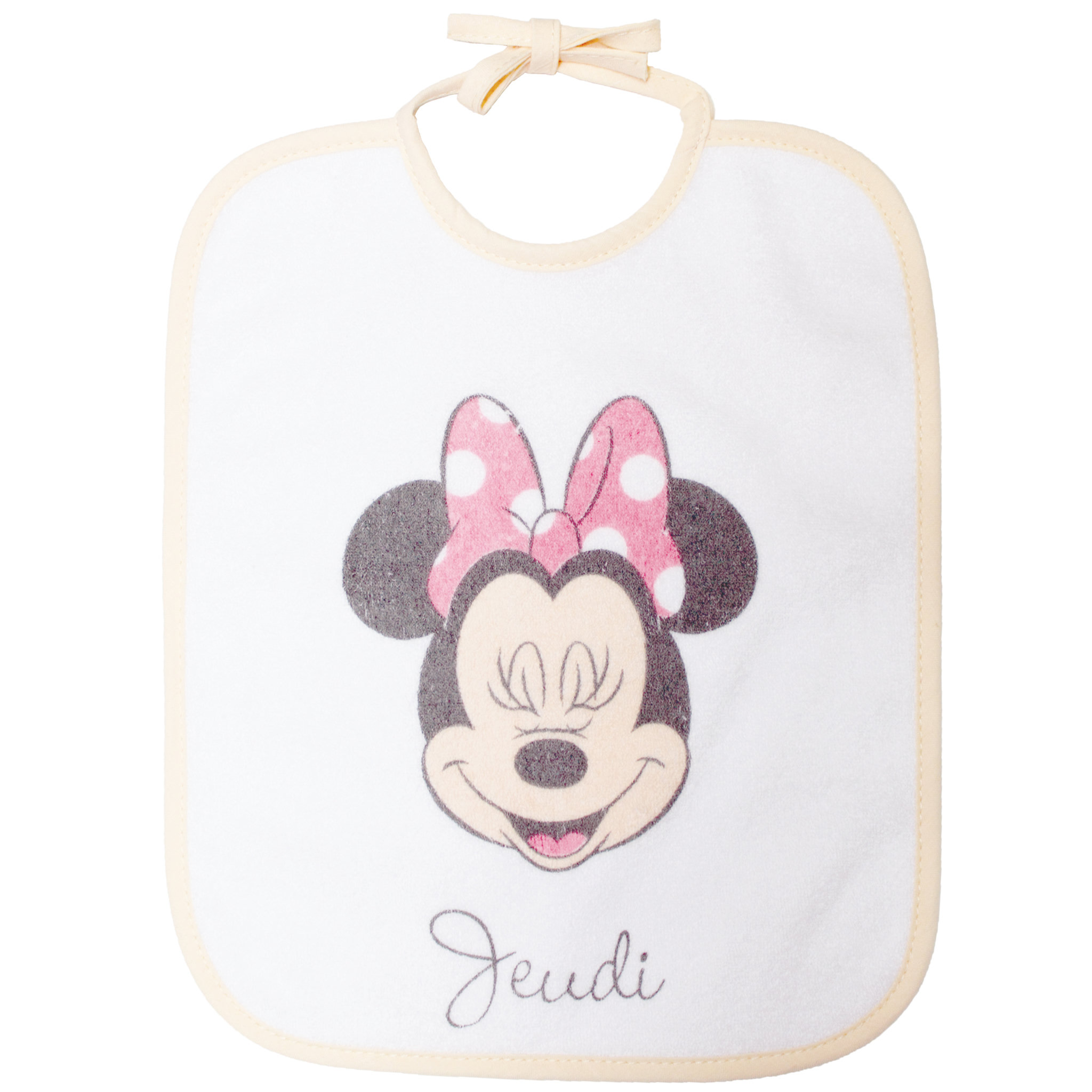 Voir la diapositive 5 : Babycalin Lot de 7 bavoirs semainier Disney - Minnie