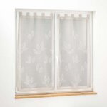 Paris Prix Paire de Voilages Brodés  Berry  60x160cm Taupe