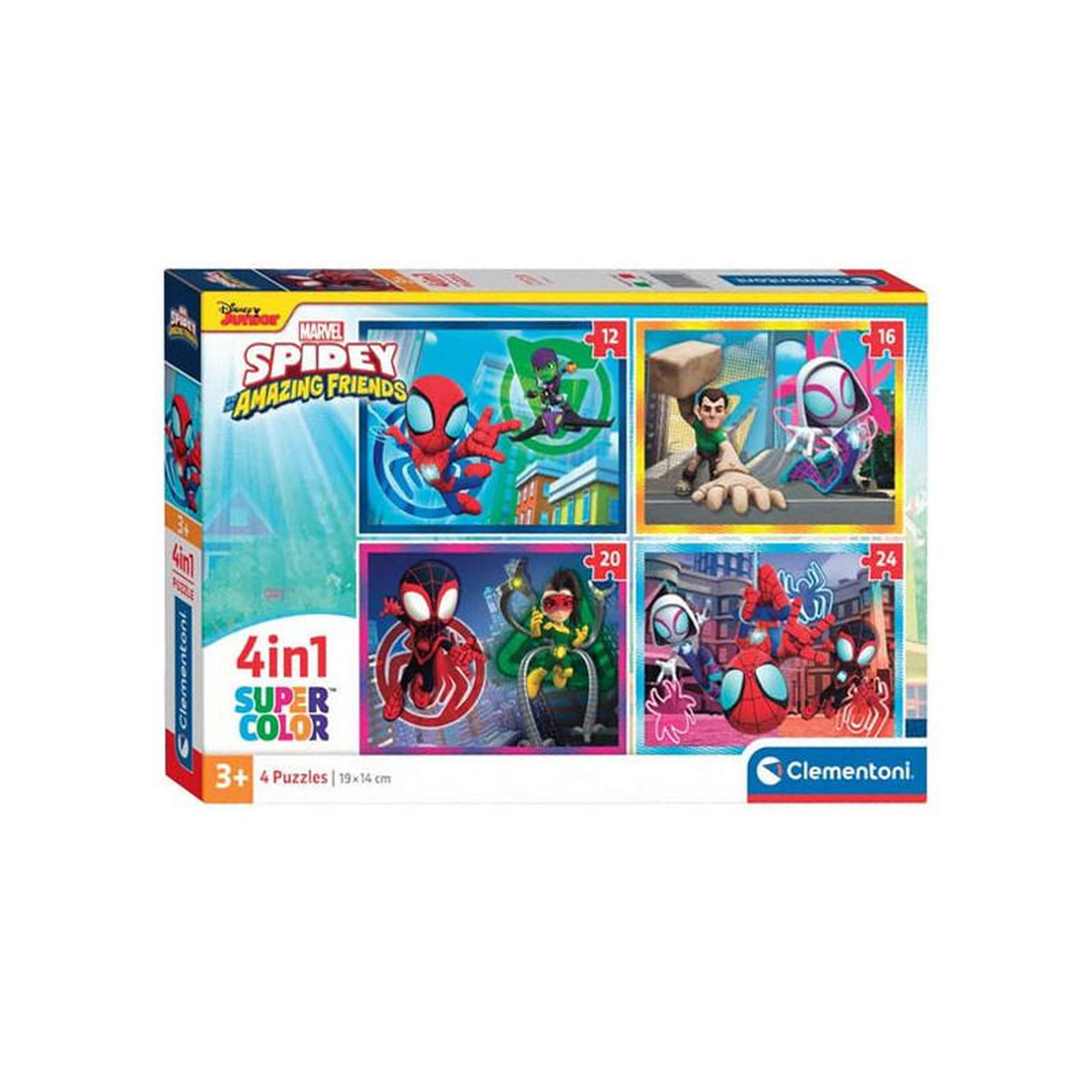 CLEMENTONI Clementoni Jigsaw Puzzle 4in1 Spidey and His Amazing Friends 21528