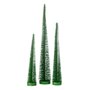 Voir la diapositive 1 : Paris Prix Lot de 3 Sapins de Noël Déco  Paillettes  40cm Vert