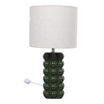 Paris Prix Lampe à Poser en Céramique  Luna  40cm Vert