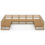 Voir la diapositive 3 : VIDAXL Salon de jardin 9 pcs bois de pin massif