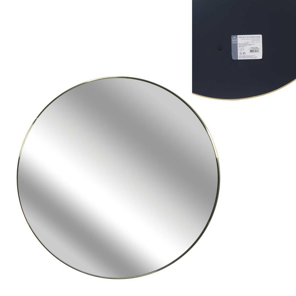 TOILINUX Miroir extra plat rond Diam 55 cm