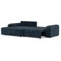 Voir la diapositive 6 : BEST MOBILIER Rebecca - canapé d'angle gauche 4 places convertible avec coffre en velours texturé