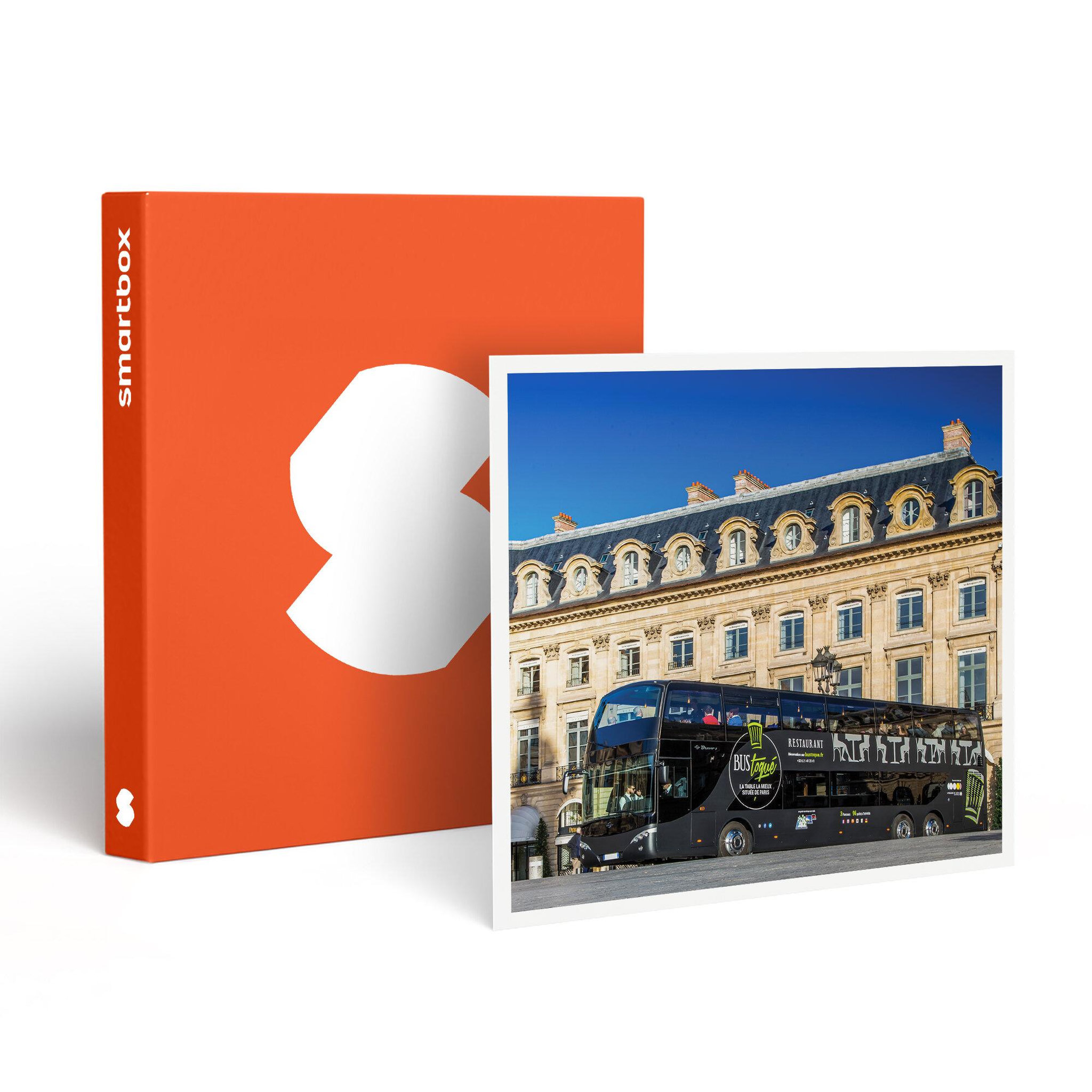 Smartbox Dîner insolite 5 plats avec visite de paris dans le bus à impériale le saint-germain 1920 - coffret cadeau gastronomie