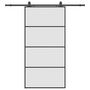 Voir la diapositive 2 : VIDAXL Porte coulissante kit de quincaillerie noir 102,5x205 cm