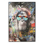 Voir la diapositive 1 : Paris Prix Tableau Déco  Monkey  80x120cm Multicolore