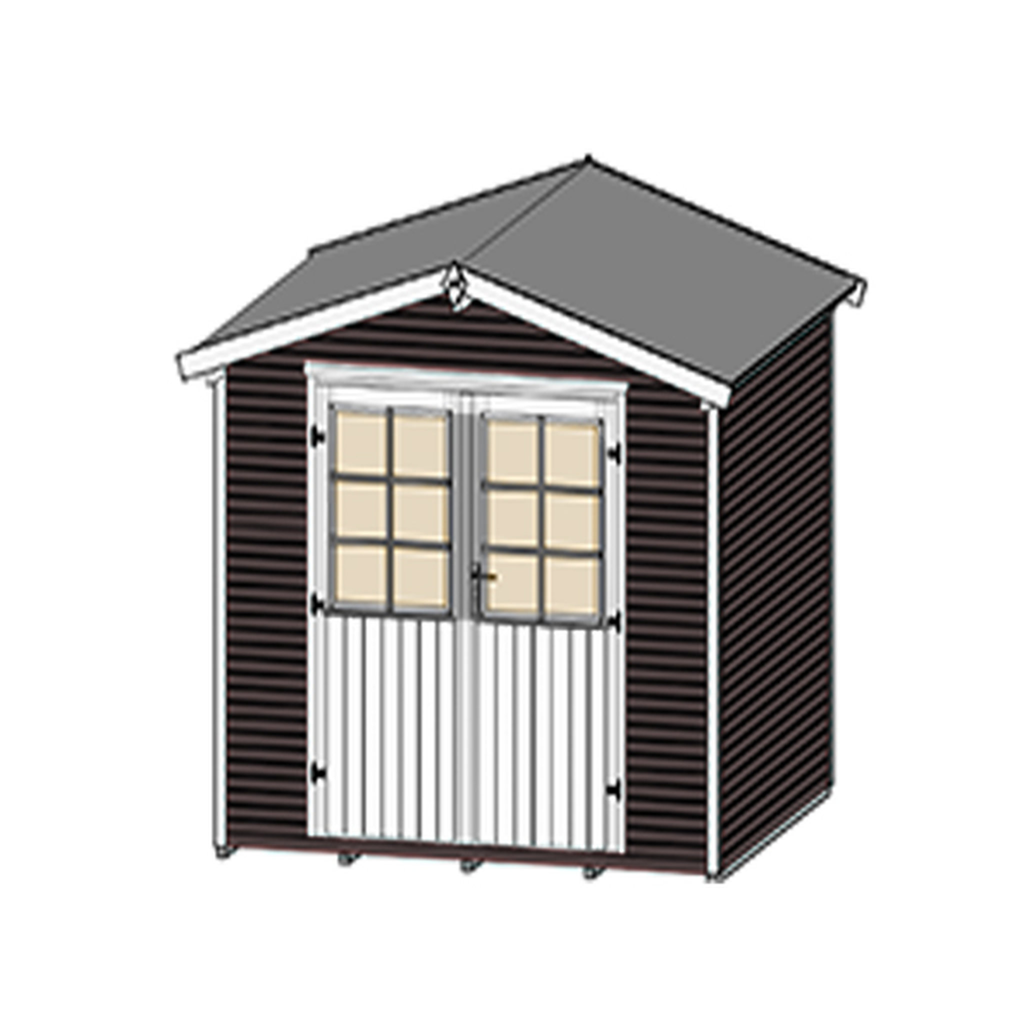 Voir la diapositive 4 : WEKA Abri de jardin bois- 4,68m²