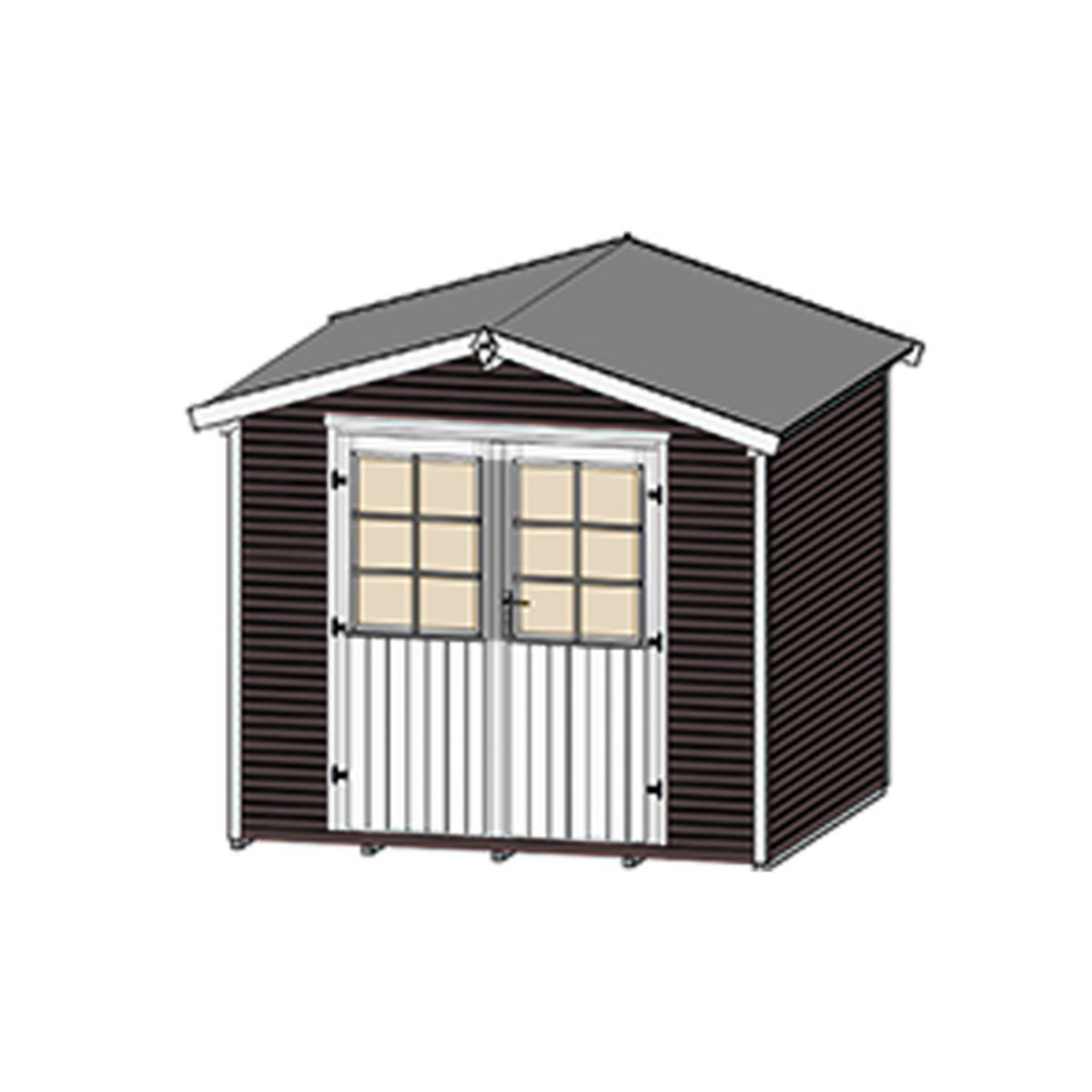 WEKA Abri de jardin bois- 4,68m²