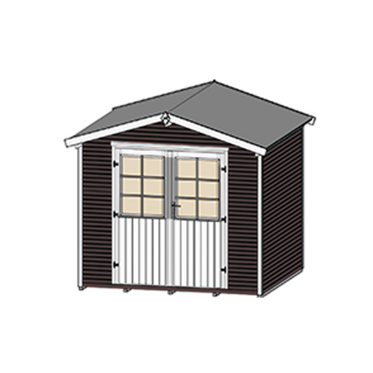 WEKA Abri de jardin bois- 4,68m²