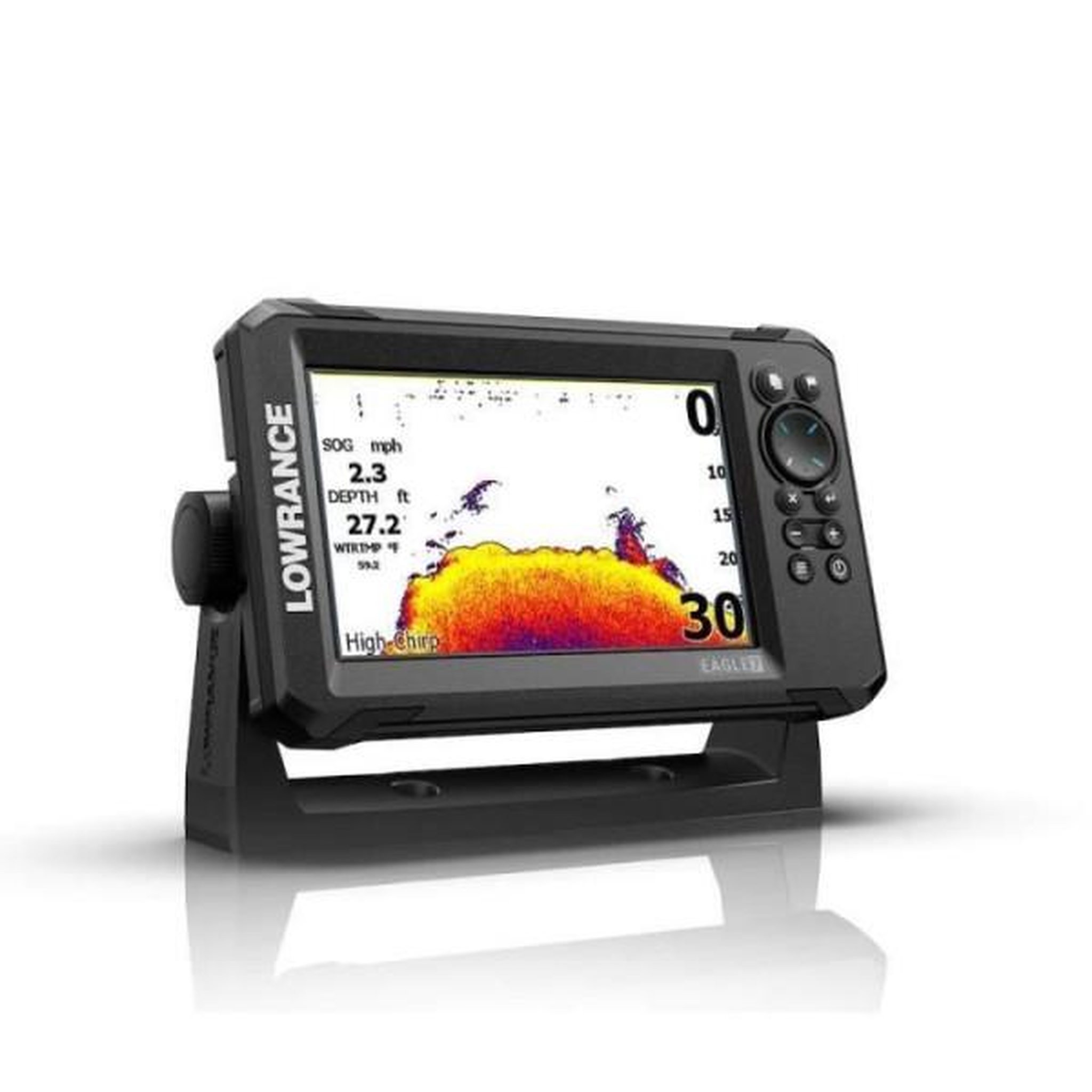 Voir la diapositive 2 : N/A Combiné GPS sondeur - LOWRANCE - Eagle 7 - Sonde 83/200 HDI - Écran IPS - FishReveal™