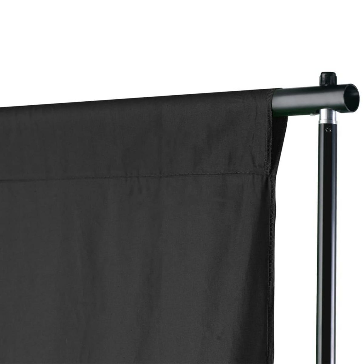 VIDAXL Systeme de support de toile de fond de photo 600 x 300 cm Noir