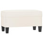 Voir la diapositive 2 : VIDAXL Banc Creme 70x35x41 cm Similicuir